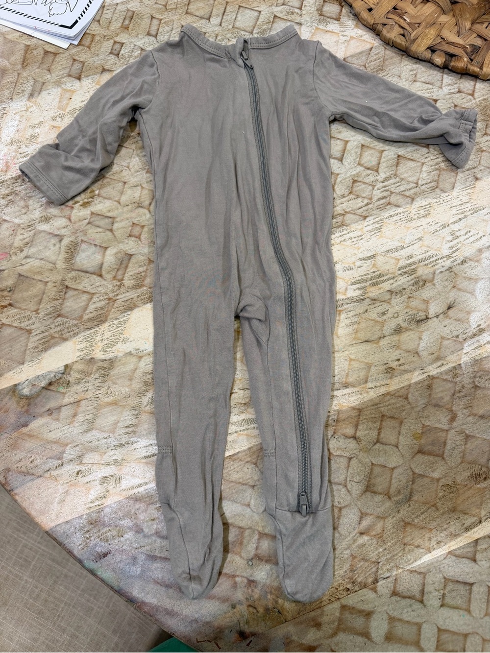 Kyte Baby Zippered Footie brown Size 3-6M